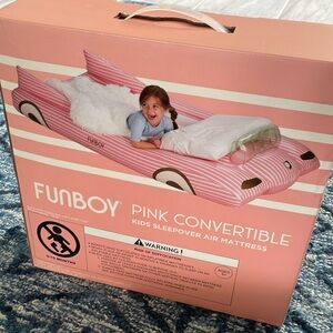⭐️ NEW IN BOX - Kids Sleepover Air Mattress- Pink Convertible Car
